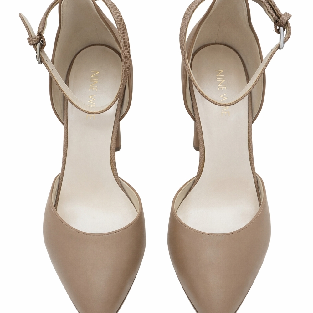 Nine West Women's Tan Heels